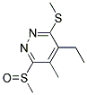 4-ETHYL-6-METHANESULFINYL-5-METHYL-3-METHYLSULFANYL-PYRIDAZINE Struktur