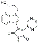 3-(1-(3-HYDROXYPROPYL)-1H-PYRROLO[2,3-B]PYRIDIN-3-YL)-4-PYRAZIN-2-YL-PYRROLE-2,5-DIONE Struktur