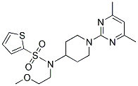 N-[1-(4,6-DIMETHYLPYRIMIDIN-2-YL)PIPERIDIN-4-YL]-N-(2-METHOXYETHYL)THIOPHENE-2-SULFONAMIDE Struktur