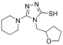 5-PIPERIDIN-1-YL-4-(TETRAHYDROFURAN-2-YLMETHYL)-4H-1,2,4-TRIAZOLE-3-THIOL Struktur