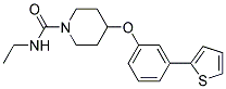 N-ETHYL-4-[3-(2-THIENYL)PHENOXY]PIPERIDINE-1-CARBOXAMIDE Struktur