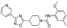 N-(2-METHOXY-5-METHYLPHENYL)-4-(3-PYRIDIN-3-YL-1,2,4-OXADIAZOL-5-YL)PIPERIDINE-1-CARBOXAMIDE Struktur