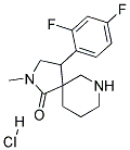 4-(2,4-DIFLUOROPHENYL)-2-METHYL-2,7-DIAZASPIRO[4.5]DECAN-1-ONE HYDROCHLORIDE Struktur