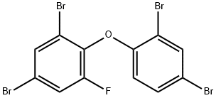 6-FLUORO-2,2',4,4'-TETRABROMODIPHENYL ETHER Struktur