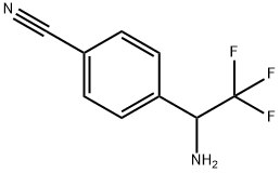 4-(1-AMINO-2,2,2-TRIFLUORO-ETHYL)-BENZONITRILE Struktur