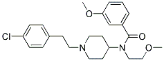 N-(1-[2-(4-CHLOROPHENYL)ETHYL]PIPERIDIN-4-YL)-3-METHOXY-N-(2-METHOXYETHYL)BENZAMIDE Struktur