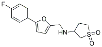 N-([5-(4-FLUOROPHENYL)-2-FURYL]METHYL)TETRAHYDROTHIOPHEN-3-AMINE 1,1-DIOXIDE Struktur