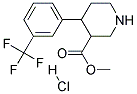 METHYL 4-(3-(TRIFLUOROMETHYL)PHENYL)PIPERIDINE-3-CARBOXYLATE HYDROCHLORIDE Struktur