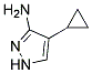 4-CYCLOPROPYL-1H-PYRAZOL-3-YLAMINE Struktur