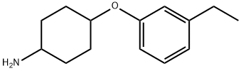 3-ETHYLPHENYL 4-PIPERIDINYL ETHER Struktur