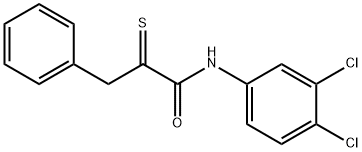 N-(3,4-DICHLOROPHENYL)-3-PHENYL-2-THIOXOPROPANAMIDE Struktur