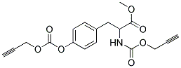 2-PROP-2-YNYLOXYCARBONYLAMINO-3-(4-PROP-2-YNYLOXYCARBONYLOXY-PHENYL)-PROPIONIC ACID METHYL ESTER Struktur