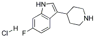 6-FLUORO-3-(PIPERIDIN-4-YL)-1H-INDOLE HYDROCHLORIDE Struktur