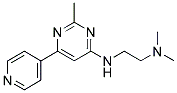 N,N-DIMETHYL-N'-(2-METHYL-6-PYRIDIN-4-YLPYRIMIDIN-4-YL)ETHANE-1,2-DIAMINE Struktur