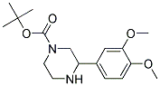 3-(3,4-DIMETHOXY-PHENYL)-PIPERAZINE-1-CARBOXYLIC ACID TERT-BUTYL ESTER Struktur