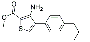 METHYL 3-AMINO-4-(4-ISOBUTYLPHENYL)THIOPHENE-2-CARBOXYLATE Struktur