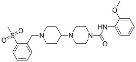 N-(2-METHOXYPHENYL)-4-(1-[2-(METHYLSULFONYL)BENZYL]PIPERIDIN-4-YL)PIPERAZINE-1-CARBOXAMIDE Struktur