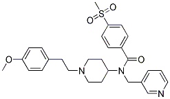 N-(1-[2-(4-METHOXYPHENYL)ETHYL]PIPERIDIN-4-YL)-4-(METHYLSULFONYL)-N-(PYRIDIN-3-YLMETHYL)BENZAMIDE Struktur