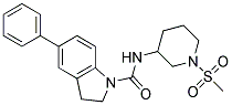 N-[1-(METHYLSULFONYL)PIPERIDIN-3-YL]-5-PHENYLINDOLINE-1-CARBOXAMIDE Struktur