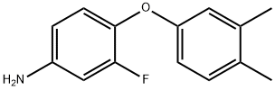 4-(3,4-DIMETHYLPHENOXY)-3-FLUOROANILINE Struktur