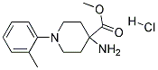 METHYL 4-AMINO-1-O-TOLYLPIPERIDINE-4-CARBOXYLATE HYDROCHLORIDE Struktur