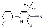 6'-CHLORO-3-OXO-4'-TRIFLUOROMETHYL-3,4,5,6-TETRAHYDRO-2H-[1,2']BIPYRIDINYL-5'-CARBONITRILE Struktur