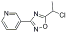 3-[5-(1-CHLOROETHYL)-1,2,4-OXADIAZOL-3-YL]PYRIDINE Struktur