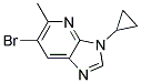 6-BROMO-3-CYCLOPROPYL-5-METHYL-3H-IMIDAZO[4,5-B]PYRIDINE Struktur