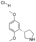 (S)-3-(2,5-DIMETHOXYPHENYL)PYRROLIDINE HYDROCHLORIDE Struktur