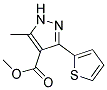 METHYL 5-METHYL-3-THIEN-2-YL-1H-PYRAZOLE-4-CARBOXYLATE Struktur