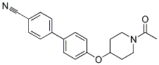 4'-[(1-ACETYLPIPERIDIN-4-YL)OXY]BIPHENYL-4-CARBONITRILE Struktur