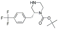 (R)-2-(4-TRIFLUOROMETHYL-BENZYL)-PIPERAZINE-1-CARBOXYLIC ACID TERT-BUTYL ESTER Struktur