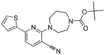 4-(3-CYANO-6-THIOPHEN-2-YL-PYRIDIN-2-YL)-[1,4]DIAZEPANE-1-CARBOXYLIC ACID TERT-BUTYL ESTER Struktur