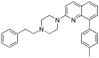 8-(4-METHYLPHENYL)-2-[4-(2-PHENYLETHYL)PIPERAZIN-1-YL]QUINOLINE Struktur