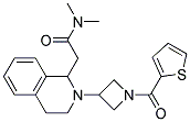 N,N-DIMETHYL-2-(2-[1-(2-THIENYLCARBONYL)AZETIDIN-3-YL]-1,2,3,4-TETRAHYDROISOQUINOLIN-1-YL)ACETAMIDE Struktur