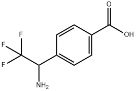 4-(1-氨基-2,2,2 -三氟乙基)-苯甲酸 結(jié)構(gòu)式