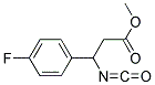 METHYL-3-ISOCYANATO-3-(4-FLUOROPHENYL)PROPIONATE Struktur