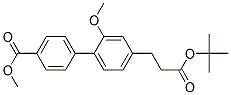 4'-(2-TERT-BUTOXYCARBONYL-ETHYL)-2'-METHOXY-BIPHENYL-4-CARBOXYLIC ACIDMETHYL ESTER Struktur