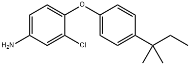 3-CHLORO-4-[4-(TERT-PENTYL)PHENOXY]ANILINE Struktur