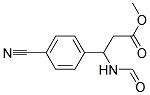 METHYL-3-FORMYLAMINO-3-(4-CYANOPHENYL)PROPIONATE Struktur