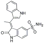 3-(1-METHYL-1H-INDOL-3-YL-METHYLENE)-2-OXO-2,3-DIHYDRO-1H-INDOLE-5-SULFONAMIDE Struktur