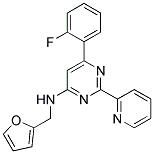 6-(2-FLUOROPHENYL)-N-(2-FURYLMETHYL)-2-PYRIDIN-2-YLPYRIMIDIN-4-AMINE Struktur