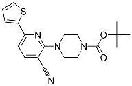 4-(3-CYANO-6-THIOPHEN-2-YL-PYRIDIN-2-YL)-PIPERAZINE-1-CARBOXYLIC ACID TERT-BUTYL ESTER Struktur