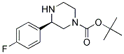 (R)-3-(4-FLUORO-PHENYL)-PIPERAZINE-1-CARBOXYLIC ACID TERT-BUTYL ESTER Struktur