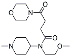 N-(2-METHOXYETHYL)-N-(1-METHYLPIPERIDIN-4-YL)-4-MORPHOLINO-4-OXOBUTANAMIDE Struktur