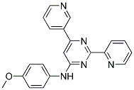 N-(4-METHOXYPHENYL)-2-PYRIDIN-2-YL-6-PYRIDIN-3-YLPYRIMIDIN-4-AMINE Struktur