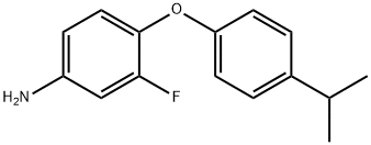 3-FLUORO-4-(4-ISOPROPYLPHENOXY)ANILINE Struktur