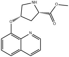 METHYL (2S,4S)-4-(8-QUINOLINYLOXY)-2-PYRROLIDINECARBOXYLATE Struktur