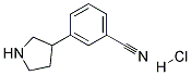 3-(PYRROLIDIN-3-YL)BENZONITRILE HYDROCHLORIDE Struktur