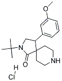 2-TERT-BUTYL-4-(3-METHOXYPHENYL)-2,8-DIAZASPIRO[4.5]DECAN-1-ONE HYDROCHLORIDE Struktur